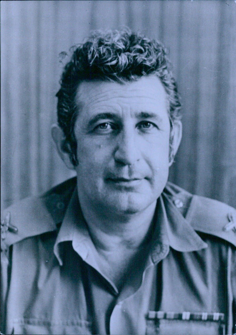 Israeli Service Chiefs: GENERAL ARIE BRAUN - Vintage Photograph