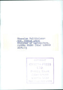 HON. YEBOAH AFARI, Minister of Agriculture - Vintage Photograph