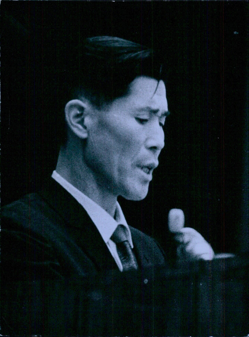 N. Korean Trades Unionists: BEK BON SU Deputy Chairman of the Central Com.-- mittee of United Korean Trades Unions. - Vintage Photograph