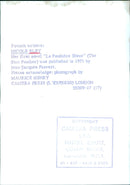 French writer Nicole Bley with her first novel "La Panthère Bleue" (The Blue Panther) - Vintage Photograph