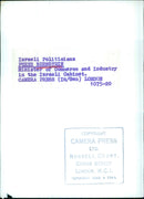 Israeli Politician Perez Bernstein - Vintage Photograph