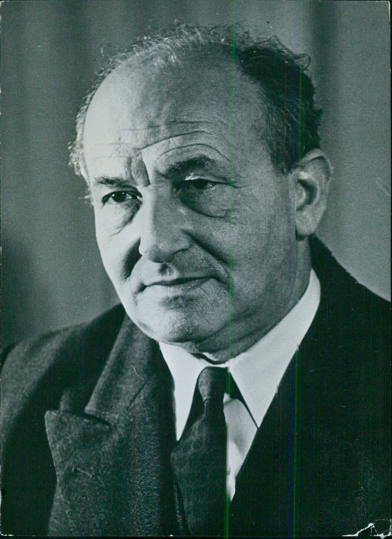 Israeli Politician Perez Bernstein - Vintage Photograph