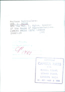 HON. C. AGIUS OPS - Vintage Photograph