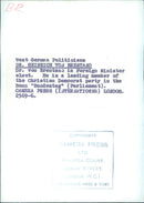 BR. West German Politicians DR. HEINRICH VON BRENTANO - Vintage Photograph