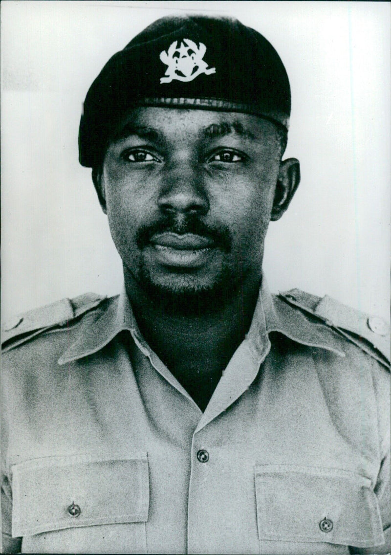 Ghanaian Leader: MAJOR K.B. AGBO, member of the National Redemption Council since the coup on January 13th, 1972. - Vintage Photograph