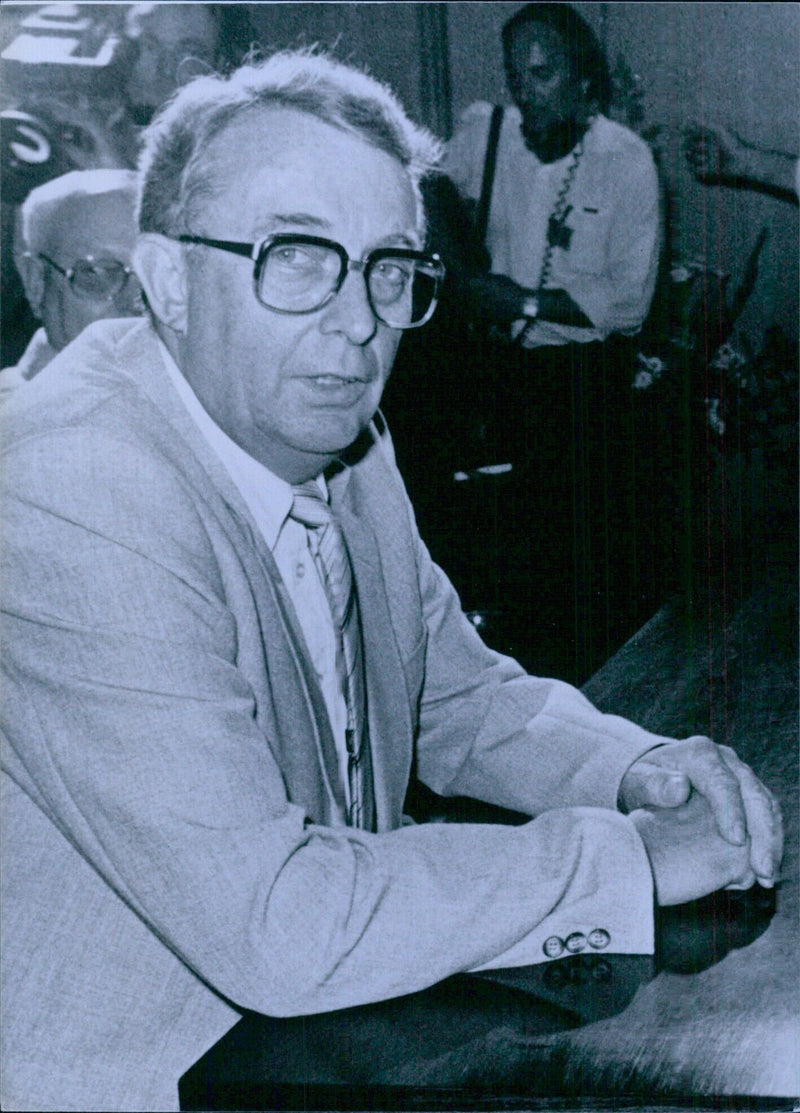 Ernst Breit, former Chairman of the West German Postal Workers' Union (DPG) and elected Chairman of the West German Trades' Union Congress (DGB) - Vintage Photograph