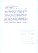 PETER BESSELL, British Politician - Vintage Photograph