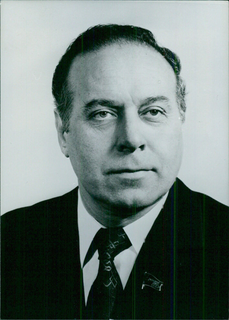 G.A. ALIEV OPS Geidar Ali Aliev, Alternate (candidate) member of the Politbureau of the Communist Party of the Soviet Union. - Vintage Photograph