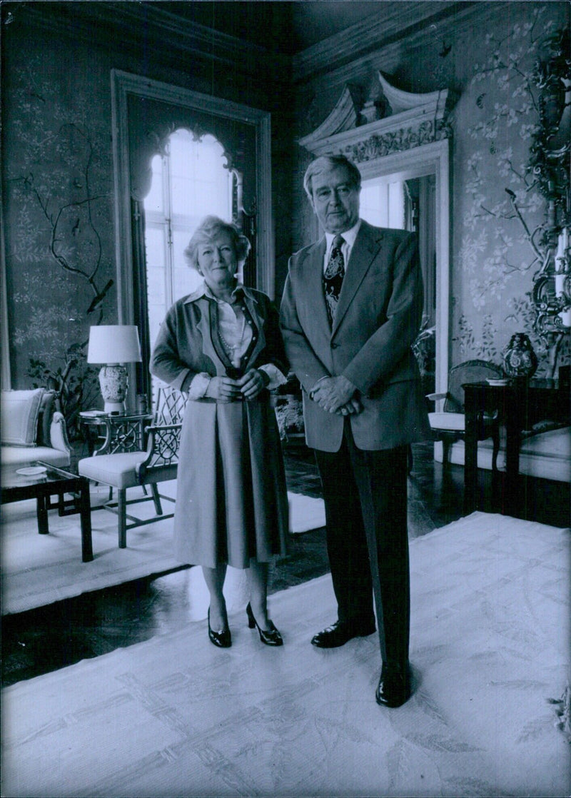 U.S. Diplomats: Mr. & Mrs. KINGMAN BREWSTER - Vintage Photograph