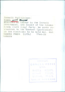 YIGAL ALON ALLON, Minister of Labour and leader of the Achdud Avoda Party, seeks re-election to the Knesset. - Vintage Photograph