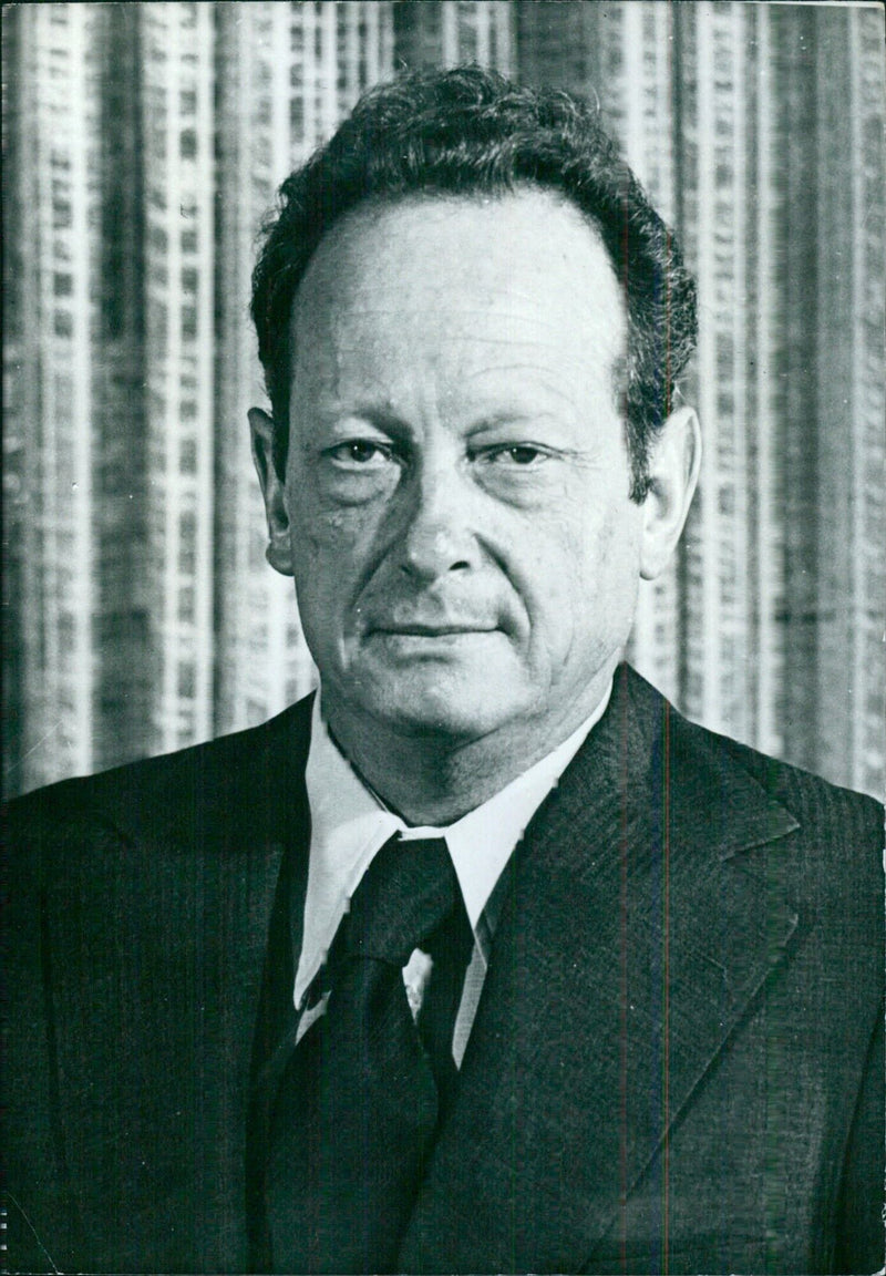 YIGAL ALLON - Israeli Deputy Prime Minister and Minister of Foreign Affairs - Vintage Photograph