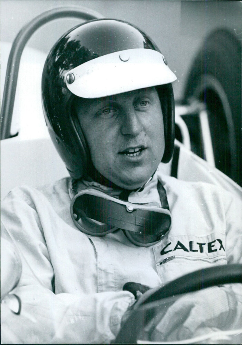 German racing driver Kurt Ahrens competing in the Formula 3 Grand Prix at Monaco 1967 - Vintage Photograph