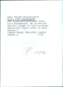 Prof. Kurt Biedenkopf, Parliamentary Leader of the Christian Democratic Party (CDU) in West Germany - Vintage Photograph