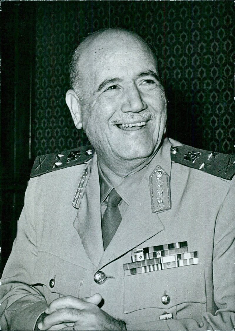 Egyptian Politician Marshal Ahmed Ismail Ali, Minister of Defence under President Sadat - Vintage Photograph