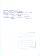Libyan Politicians: LT.-COLONEL MUSSA AHMED - Vintage Photograph