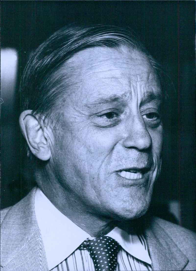 Benjamin Bradlee, Executive Editor of the "Washington Post" - Vintage Photograph