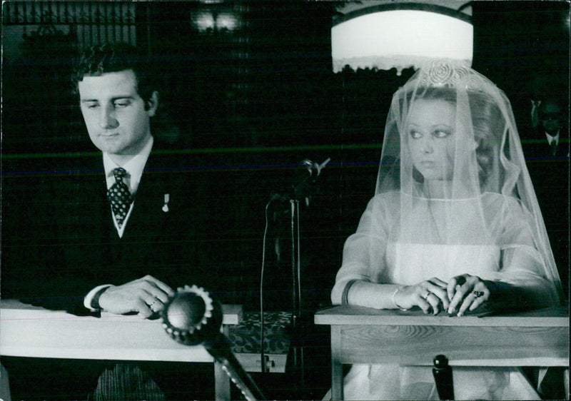 Society Wedding in Spain: Duke of Aliaga & Maria von Hohenlohe - Vintage Photograph