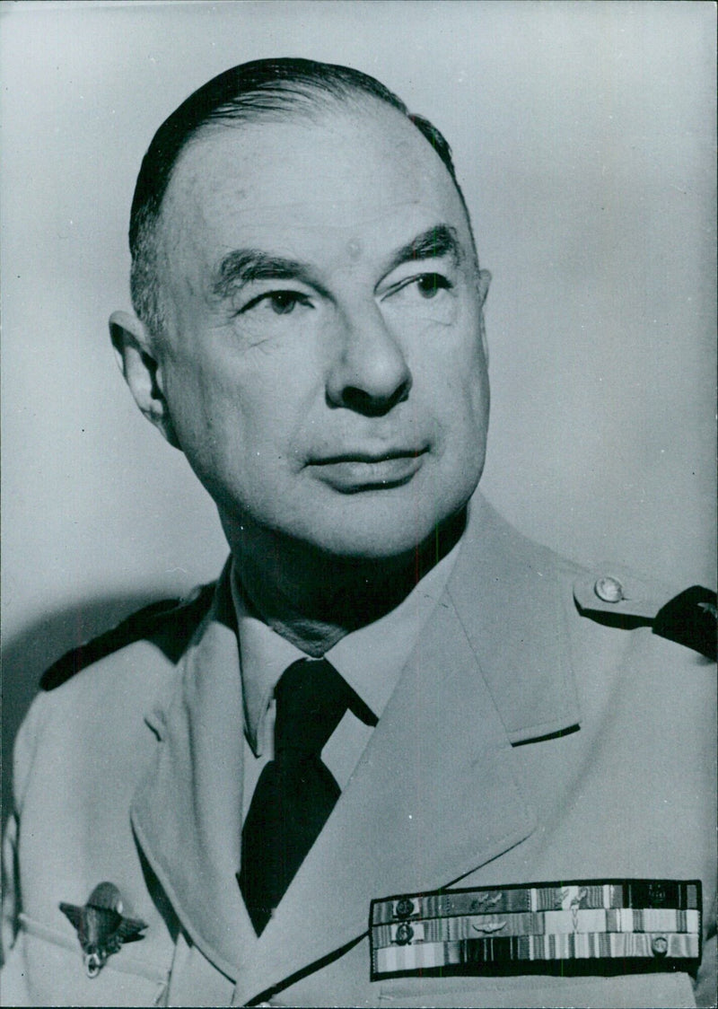 French Service Chiefs: GENERAL CHARLES AILLERET - Vintage Photograph