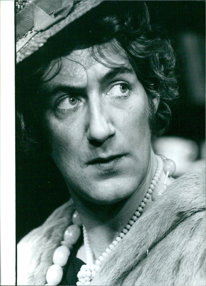 British Actor John Batt in "Writer's Cramp" at Hampstead Theatre, London - Vintage Photograph