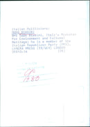 Italian Politician Oddo Biasini - Vintage Photograph