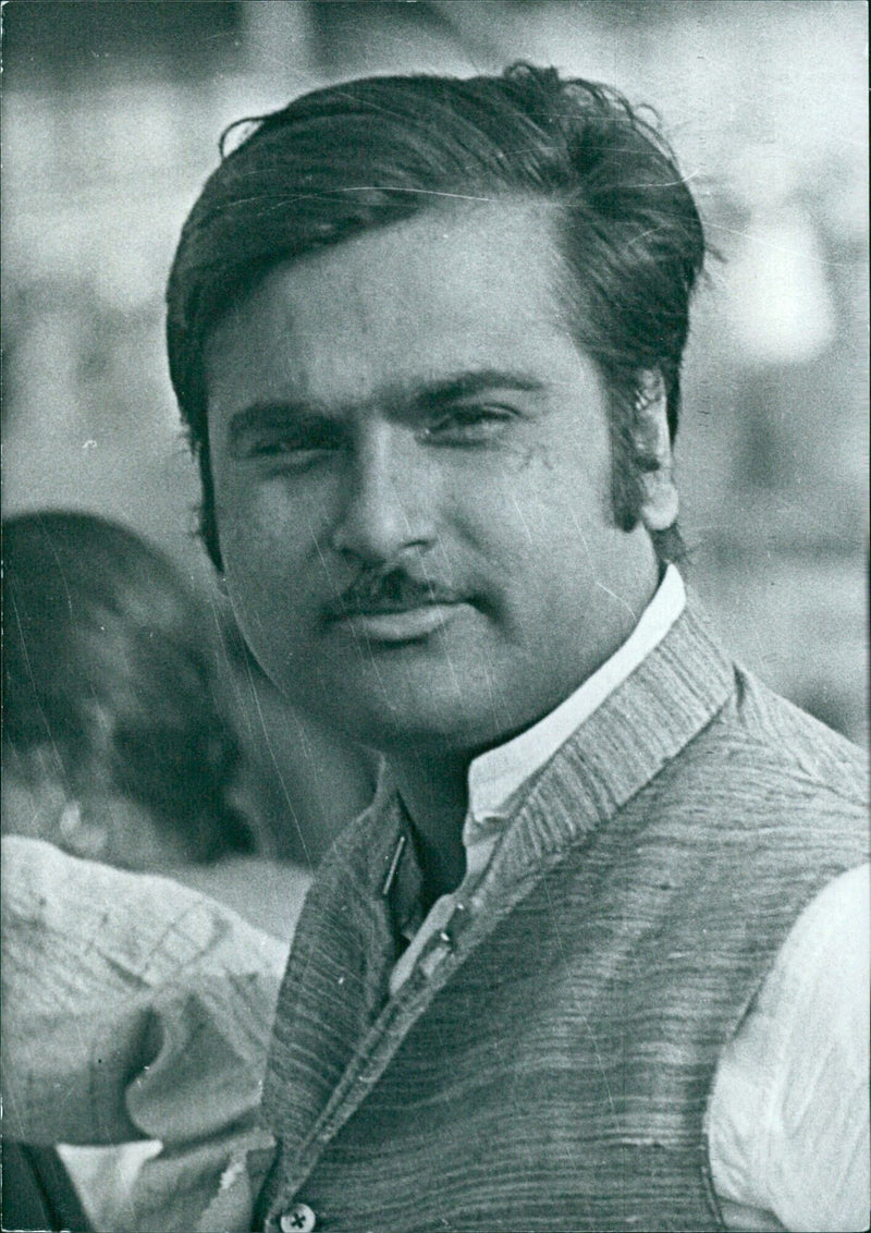 PRADIP BHATTACHARJEE, Minister of Labour for the State of West Bengal and prominent youth leader. - Vintage Photograph