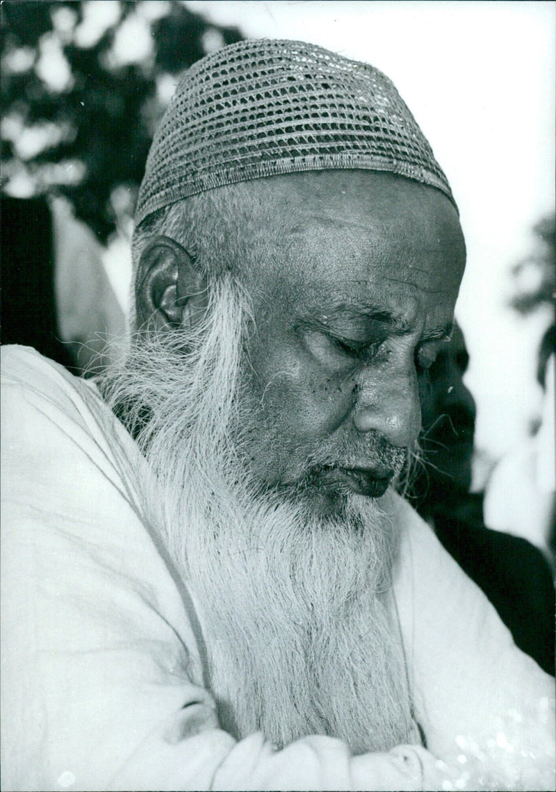 East Pakistani Politician Maulana Abdul Hameed Khan Bhashani - Vintage Photograph