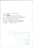 D.N. Aidit, Leader of the Communist Party in Indonesia - Vintage Photograph