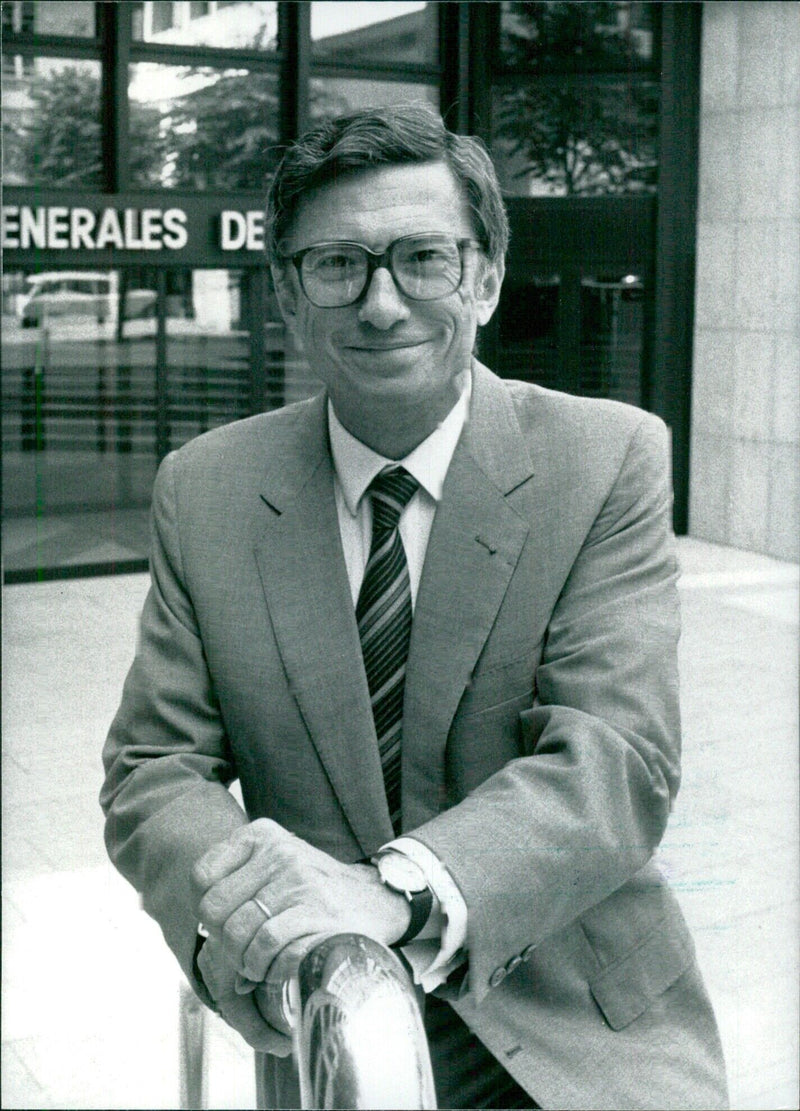 Michel Albert, French Financial Executive and Writer - Vintage Photograph