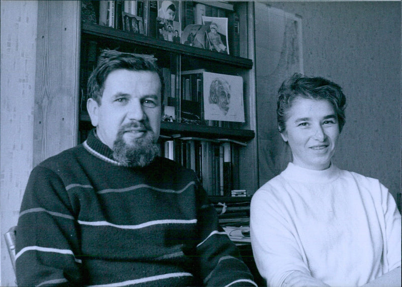 Soviet Dissident Viktor Brailovsky with his wife Irina - Vintage Photograph