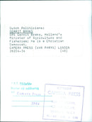 GERRIT BRAKS, Holland's Minister of Agriculture and Fisheries - Vintage Photograph