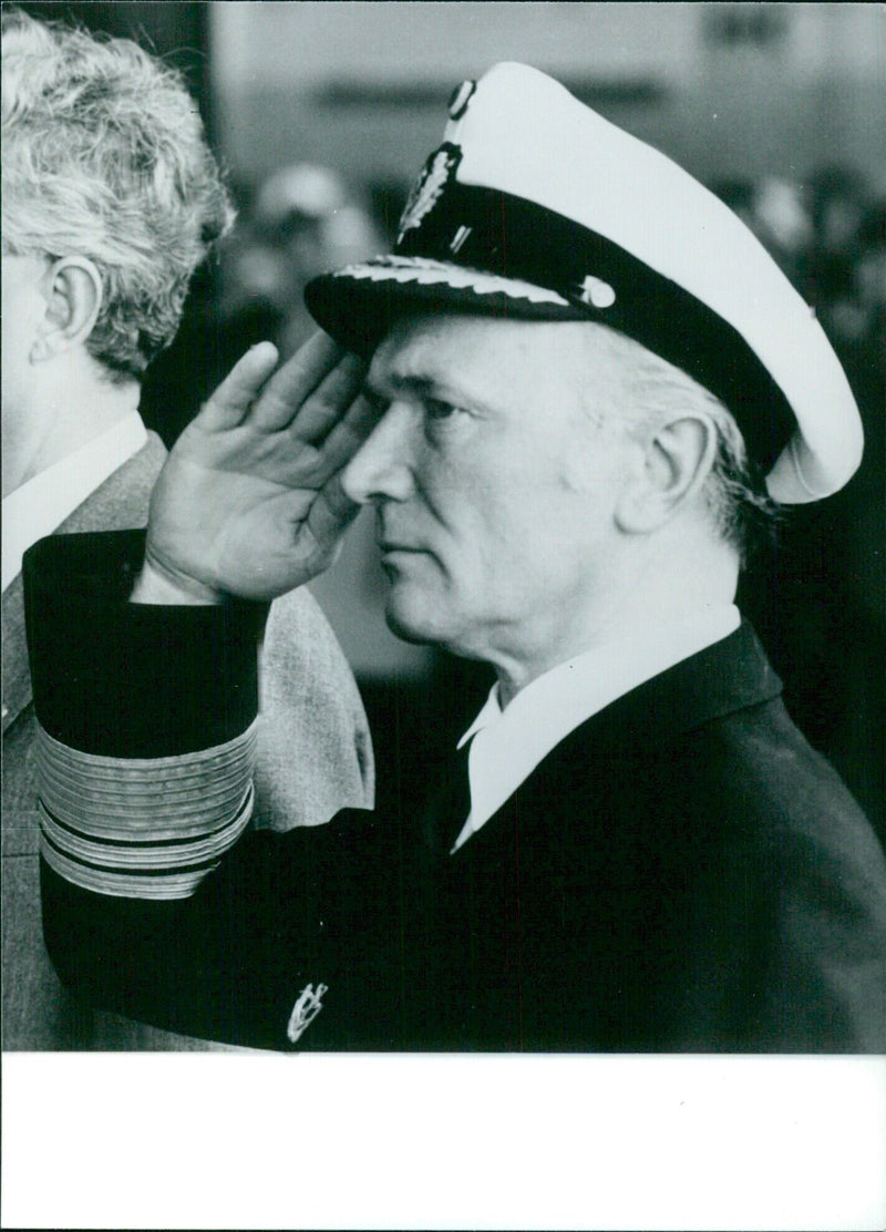 West German Naval Officials: Ansgar Bethge - Vintage Photograph