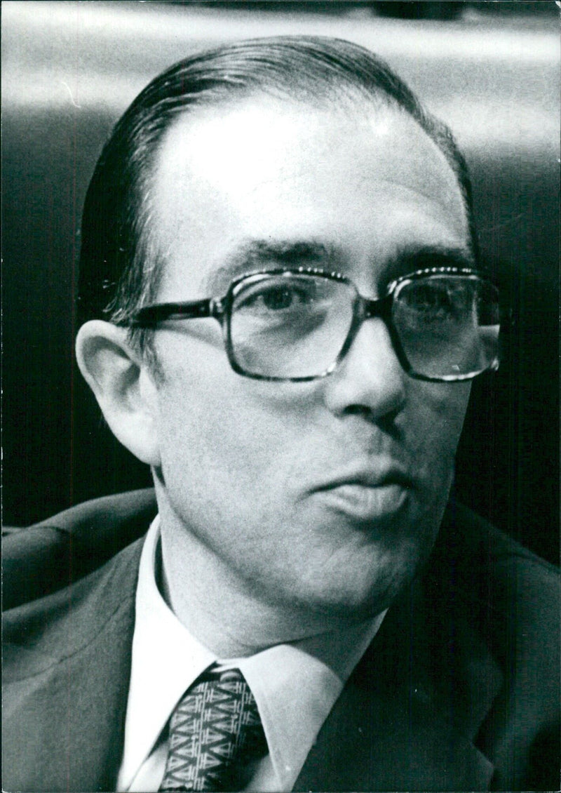 Marcelino Oreja Aguirre, Spanish Minister of Foreign Affairs, 1976-1977 - Vintage Photograph