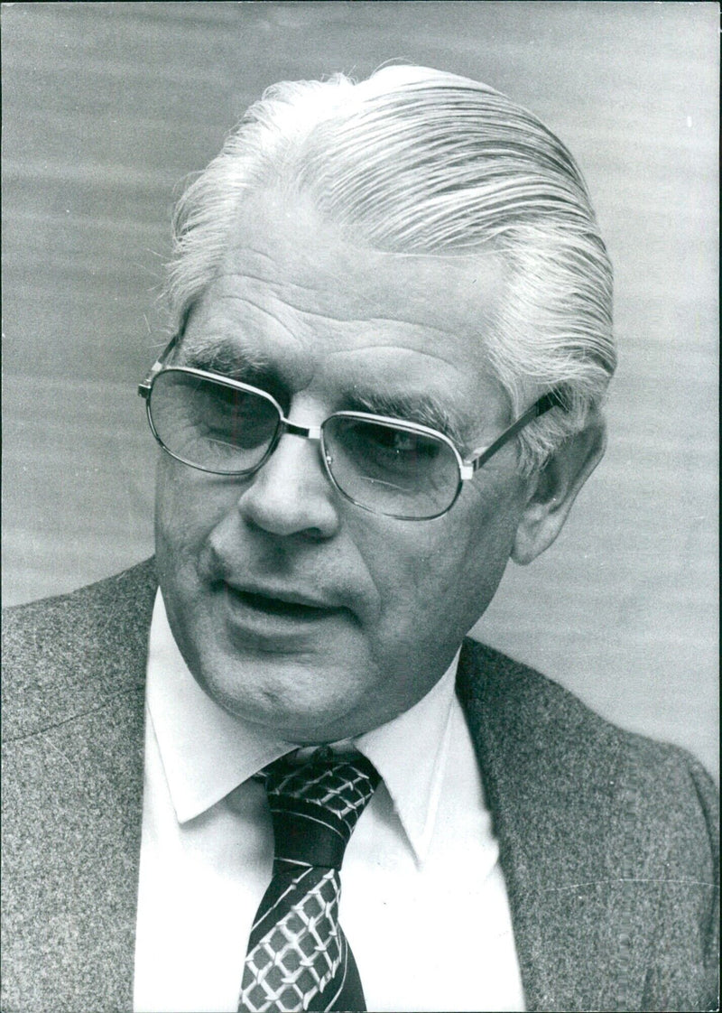 Conrad Ahlers, West German Government Spokesman and Head of the Press and Information Office - Vintage Photograph