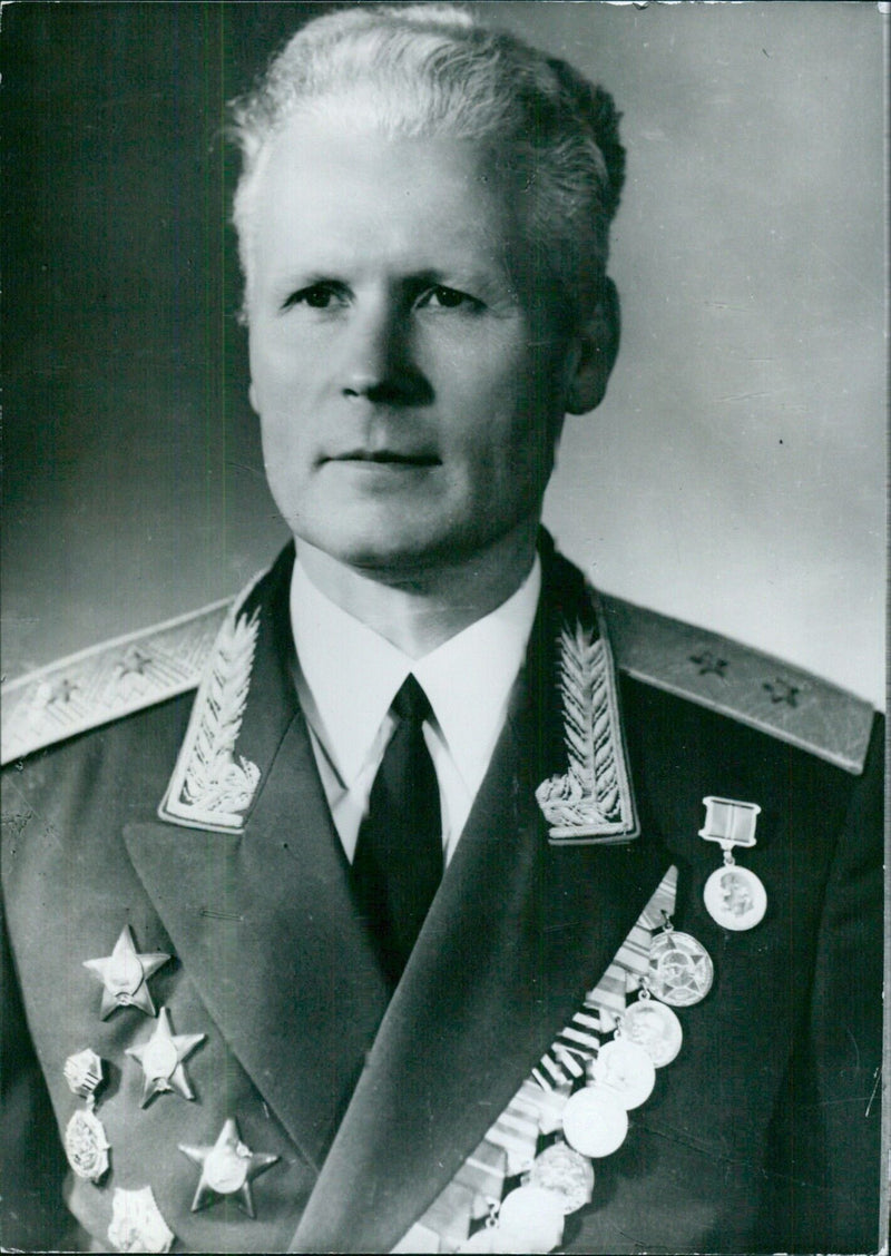 Lt.-Gen. MATROSOV V. ALEKSANDROVICH, Commander of the Frontier Forces of the State Security Committee - Vintage Photograph