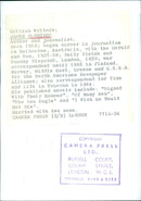 British Writer James Aldridge - Vintage Photograph