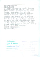 British Science Fiction Writer Brian Aldiss - Vintage Photograph