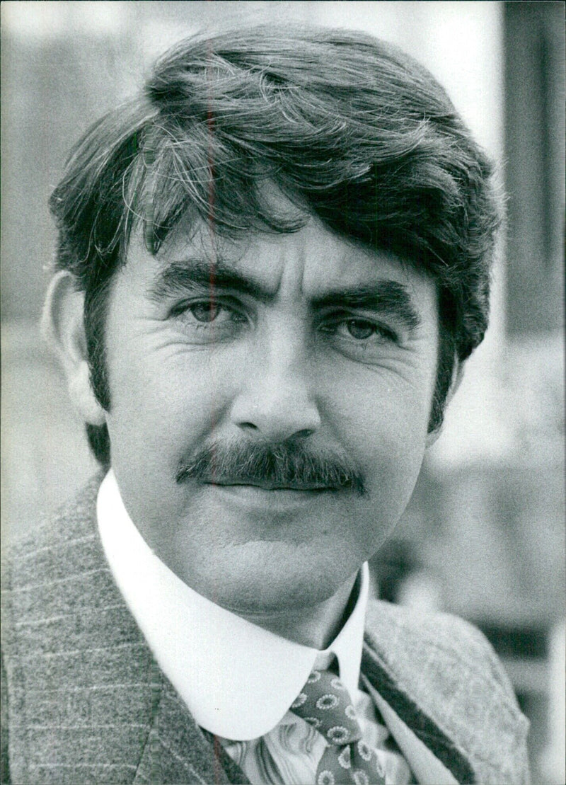 British actor John Alderton in Edwardian costume for the television series "Thomas and Sarah" - Vintage Photograph