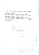 Eberhard Blum, President of the West German Federal News Agency - Vintage Photograph