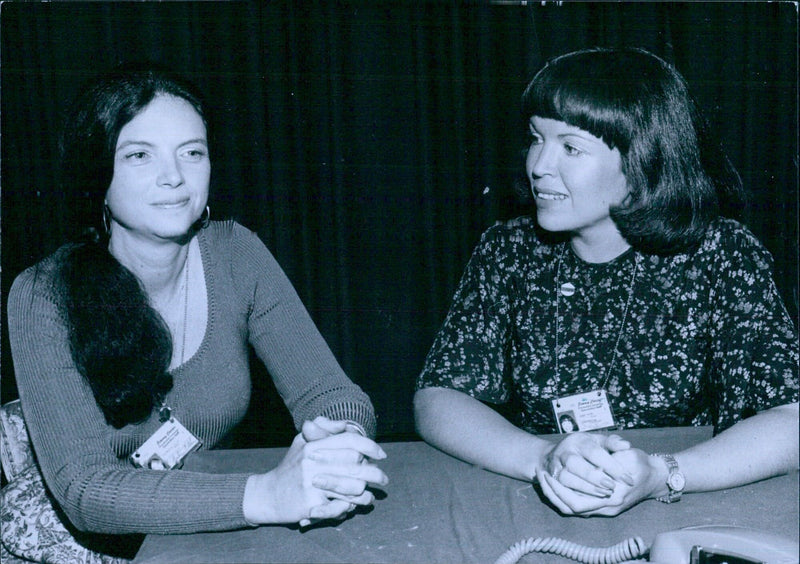 U.S. Political Aides: BARBARA BLUM & MARG KING OPS - Vintage Photograph