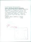 President Reynaldo Benito Bignone of Argentina - Vintage Photograph