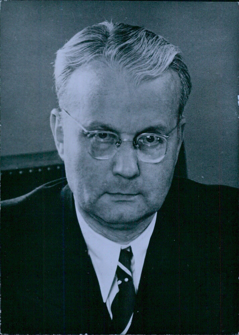 FRANZ BLUCHER, Member of the West German Bundestag - Vintage Photograph