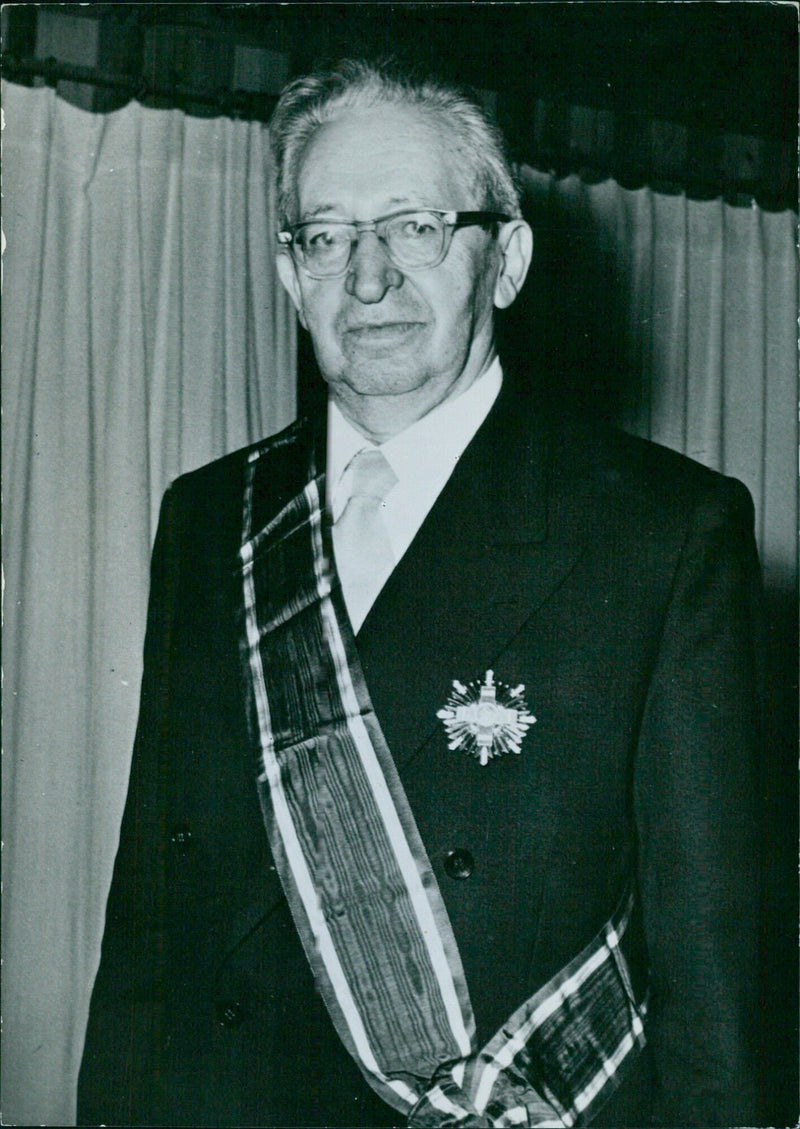 President Yitzchak Ben Zvi of Israel - Vintage Photograph