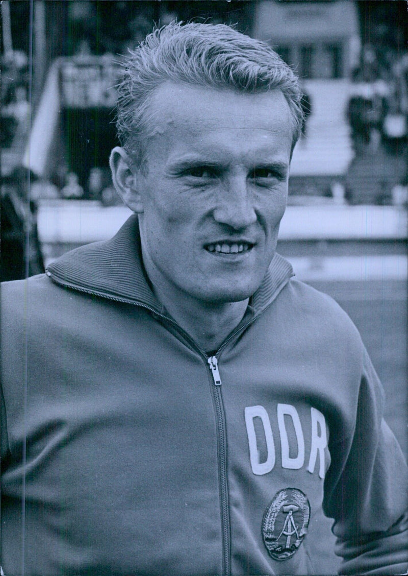 East German Olympic athlete Klaus Beer - Vintage Photograph