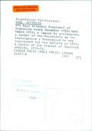 RAUL ALFONSIN OPS - Vintage Photograph