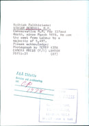 British Politician Vivian Bendall, M.P. - Vintage Photograph