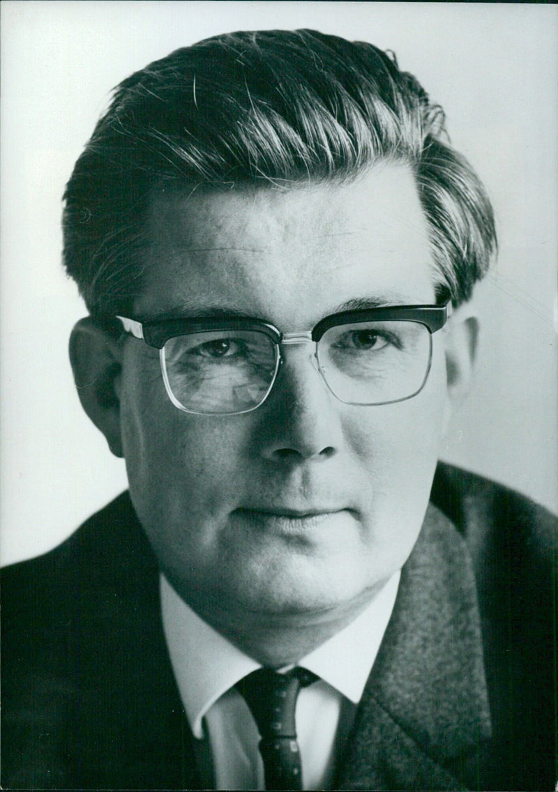 West German politician Ernst Benda, Minister of the Interior since 1968. - Vintage Photograph