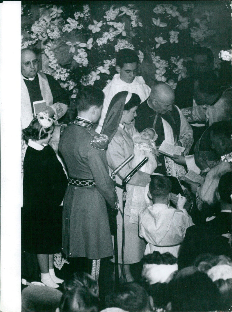 Baptism in Monaco by Princess Caroline - Vintage Photograph