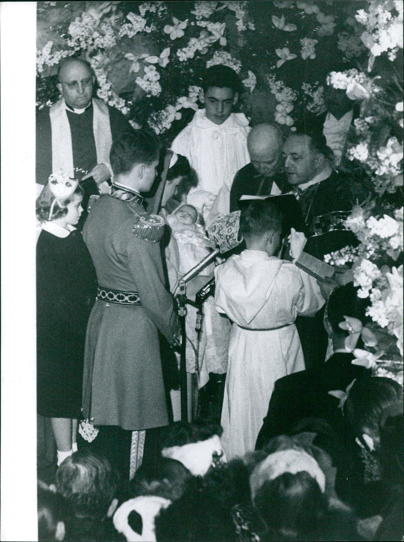 Baptism in Monaco by Princess Caroline - Vintage Photograph