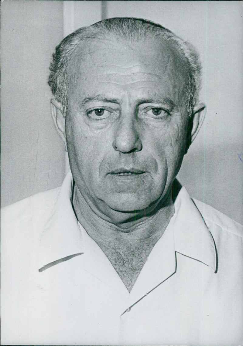 Israeli Politician Michael Chazani, Minister for Social Welfare - Vintage Photograph