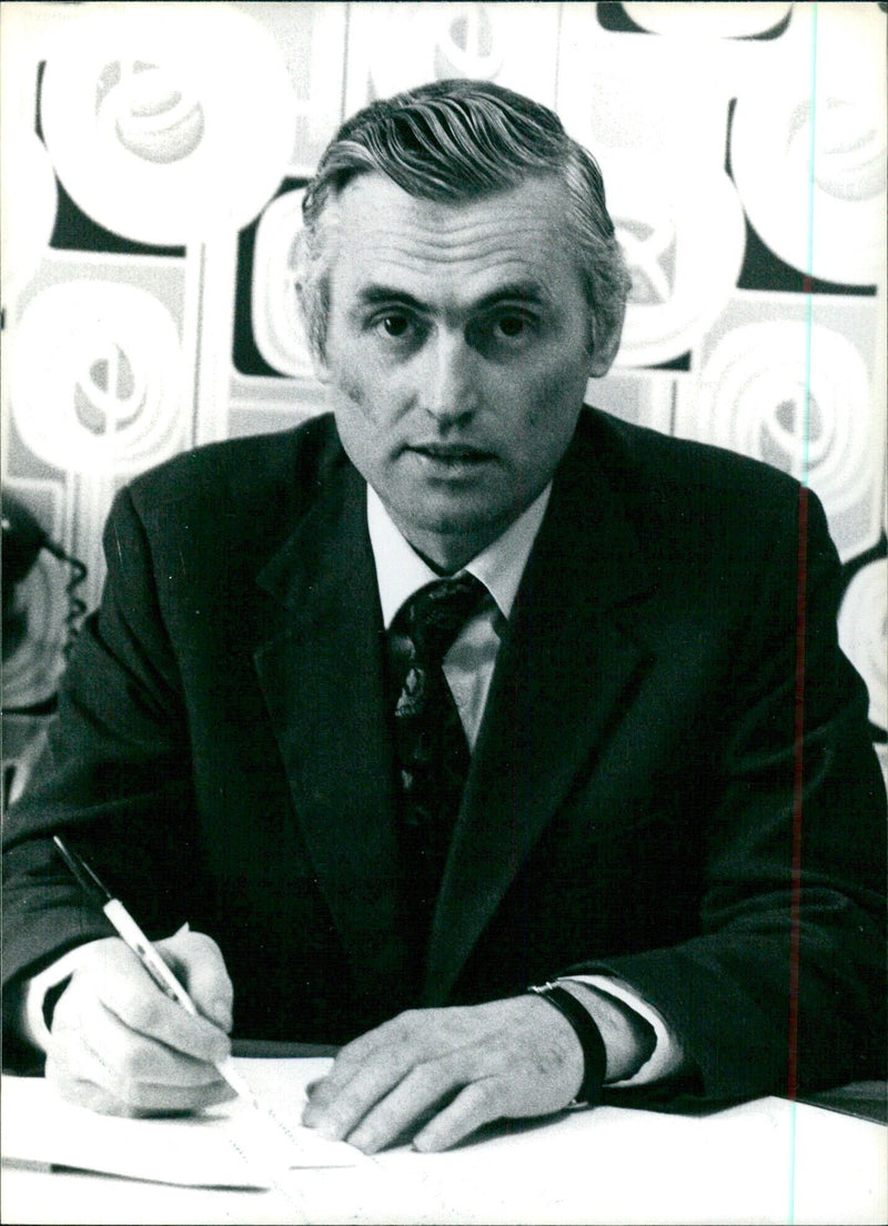 Professor JOHN B Cuany with the Cambridge sheep - Vintage Photograph